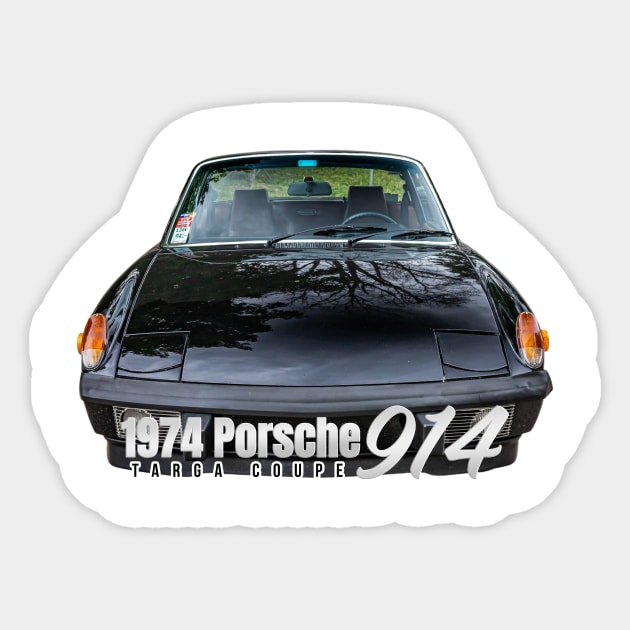 1974 Porsche 914 Targa Coupe Sticker by Gestalt Imagery